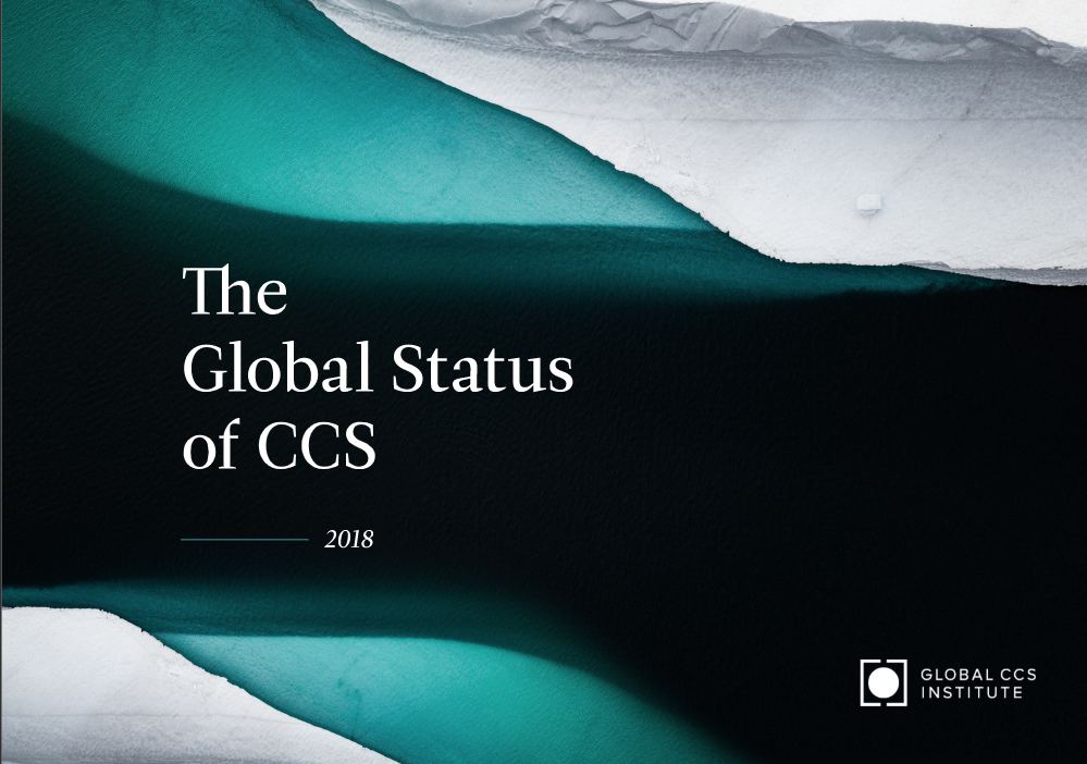Cover image of the Global Status of Carbon Capture and Storage 2018 report