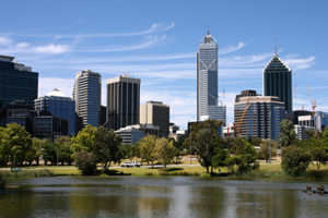 Image of the Perth downtown area
