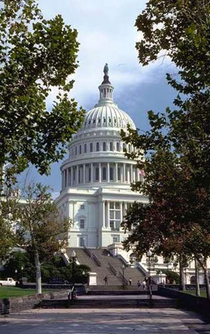 Image of the U.S. Capitol from an angle