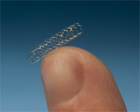 Small coronary stents made with a unique platinum-chromium alloy developed by NETL and Boston Scientific can open blocked arteries and save lives.